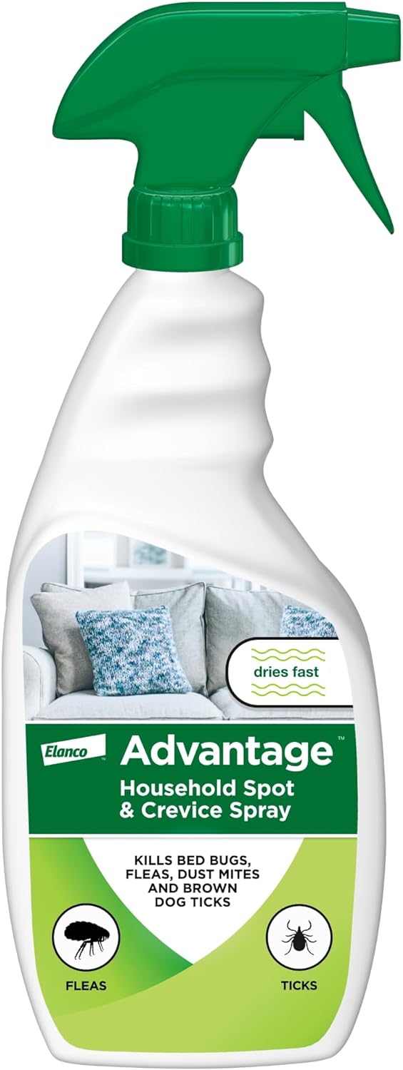 Advantage Household Spot & Crevice Spray | Kills Fleas & Ticks & Bedbugs | 24 oz