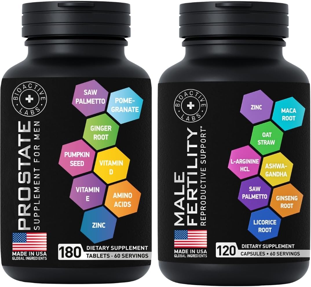 Fertility Supplements And Prostate Health Supplements Mens Health Bundle