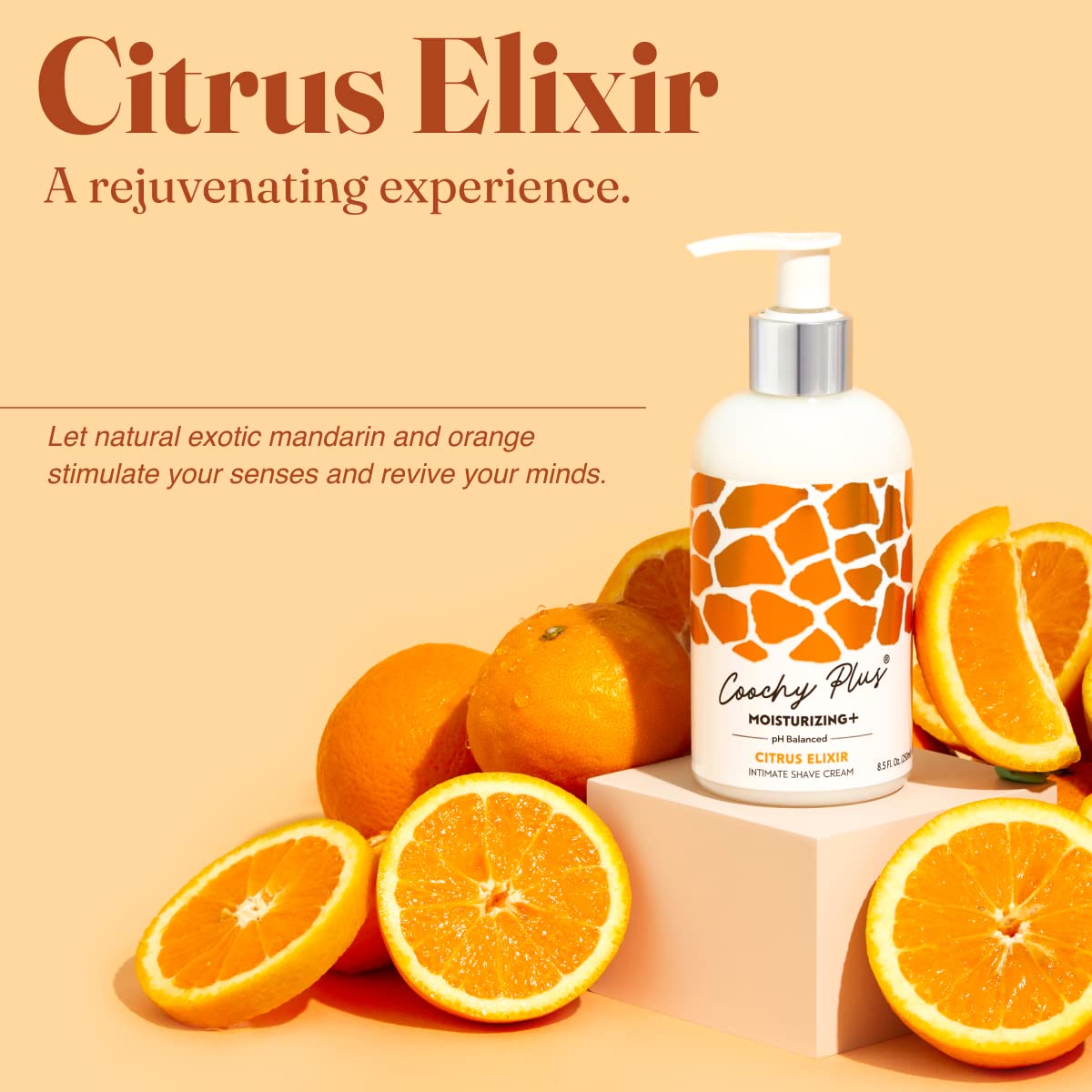 Coochy Plus Intimate Shaving Cream CITRUS ELIXIR For Pubic, Bikini Line, Armpit and more - Rash-Free With Patent-Pending MOISTURIZING+ Formula – Prevents Razor Burns & Bumps, In-Grown Hairs, Itchiness : Beauty & Personal Care