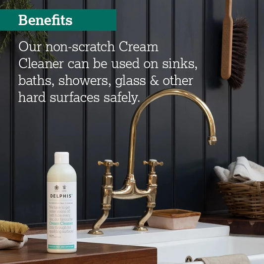 Delphis Eco Multi Use Non Scratch Cream Cleaner 500Ml | Eco Friendly | Kitchen & Bathroom Cream Cleaner