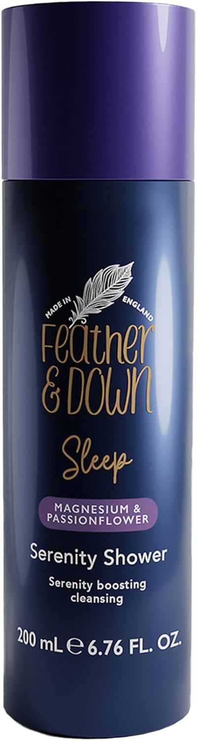 Feather & Down Magnesium and Passionflower Serenity Shower (200ml) - Sleep Aid Body Wash Infused with Magnesium and Passionflower Essential Oils, Calms for Anxiety & Stress, Relaxation Aromatherapy : Amazon.co.uk: Baby Products