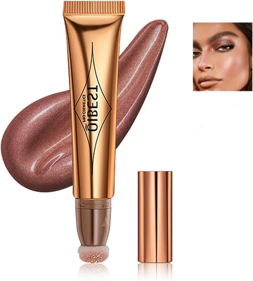 Contour Beauty Wand, Liquid Face Concealer Contouring With Cushion Applicator, High Coverage Natural Matte Finish Highlighter Bronzer Stick Super Silky Cream Face Blush Illuminator Makeup Stick (134#)