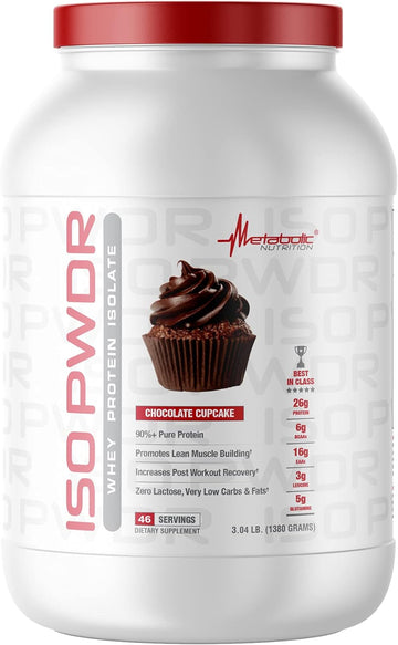 Metabolic Nutrition Whey Protein Isolate ISO PWDR Chocolate Cupcake, 3