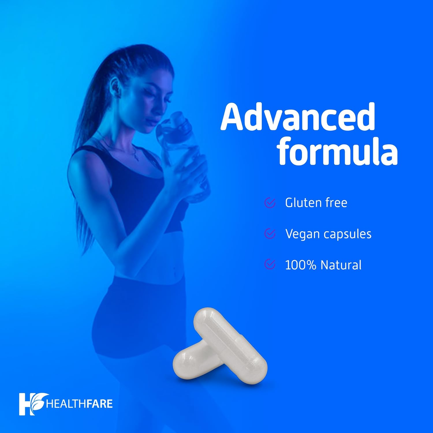 Healthfare D-Aspartic Acid Capsules 3000Mg | 200 Vegan Capsules | Premium Amino Acid Supplement | Naturally Sourced | Non-Gmo & Gluten-Free | Made In The Usa : Health & Household