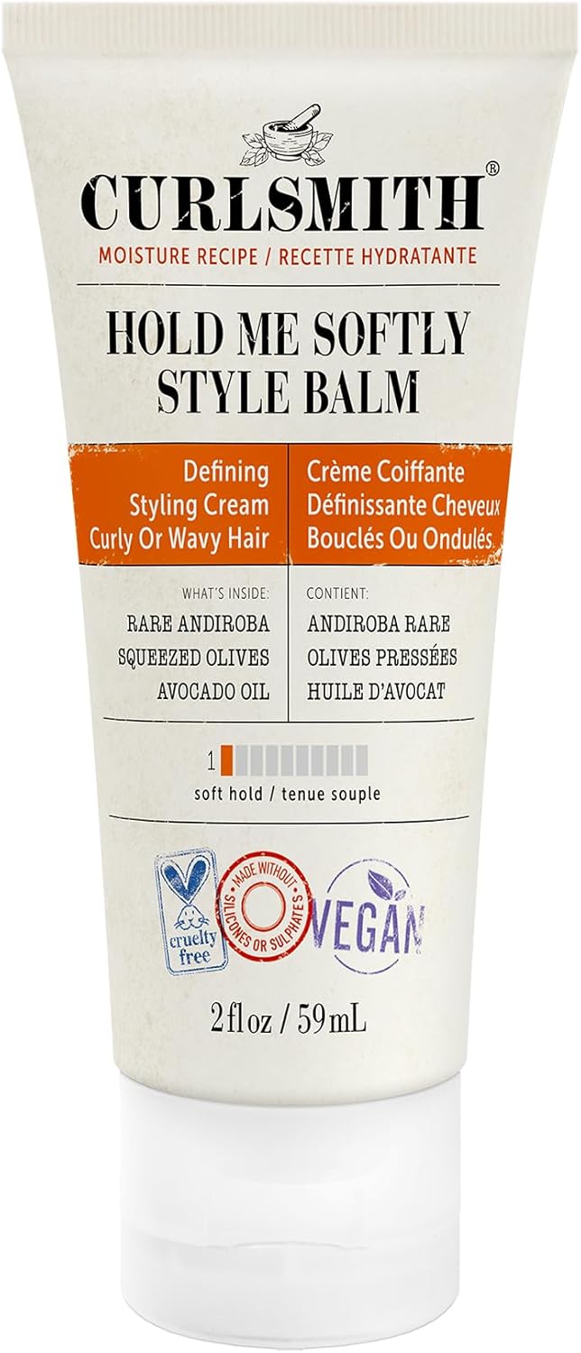 Curlsmith - Hold Me Softly Style Balm - Vegan Soft Hold Styling Cream For Wavy And Curly Hair, Natural Look (59Ml)