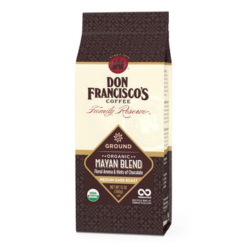 Don Francisco's Organic Mayan Dark Roast Ground Coffee (12 oz Bag)