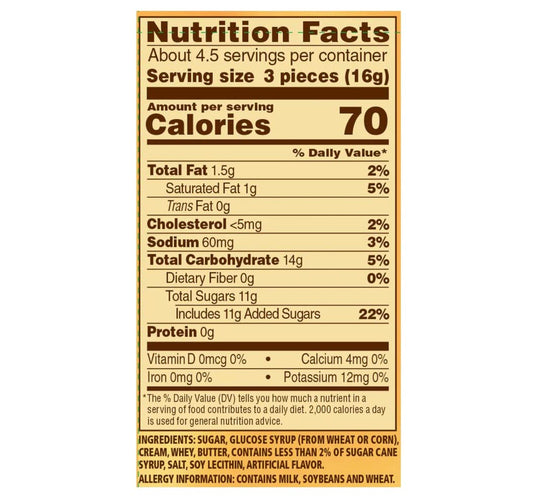 Werthers' Original | Classic Original Caramel Hard Candies, 2.65-Oz. Bags, 4 Pack | Sameday Shippers Card Included