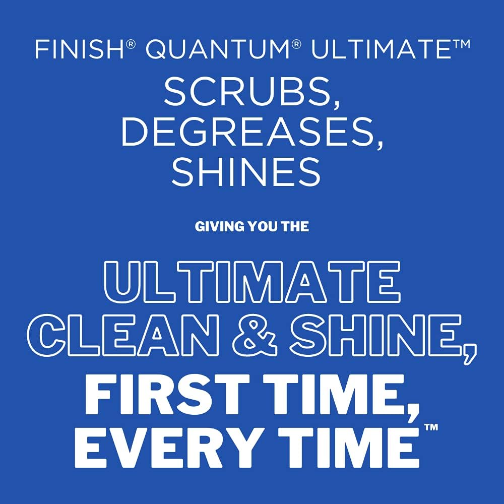Finish Dishwasher Detergent, Quantum Ultimate, Fresh, 56 Tablets 56 Count : Health & Household