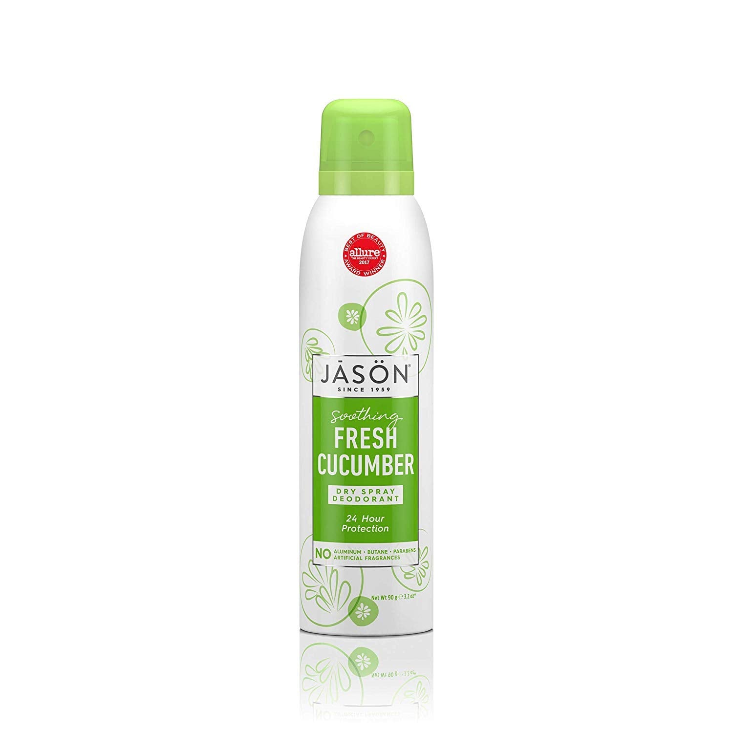 Jason Dry Spray Deodorant, Soothing Fresh Cucumber, 3.2 Oz
