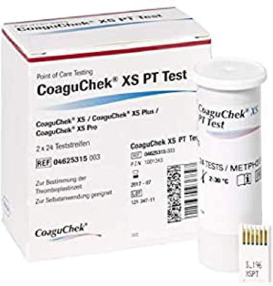Roche Coaguchek Xs Prothrombin Strips, 2 X 24, 35 Gr