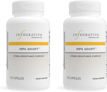 Integrative Therapeutics Hpa Adapt - Supports Healthy Stress Response* - With Ashwagandha, Maca, Holy Basil & Rhodiola - Gluten Free - Soy Free - 120 Vegan Capsules - 2 Pack