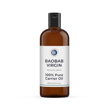 Mystic Moments | Baobab Virgin Carrier Oil - 1 Litre - Pure & Natural Oil Perfect for Hair, Face, Nails, Aromatherapy, Massage and Oil Dilution Vegan GMO Free