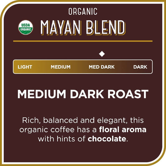 Don Francisco's Organic Mayan Dark Roast Ground Coffee (12 oz Bag)