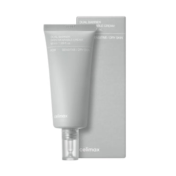 Celimax Dual Barrier Skin Wearable Cream | Long Lasting Cream Face Moisturizer With Ceramides, Hyaluronic Acid, Moisturizing, Hydrating, Soothing, Repairing, Day & Night Cream, 50Ml