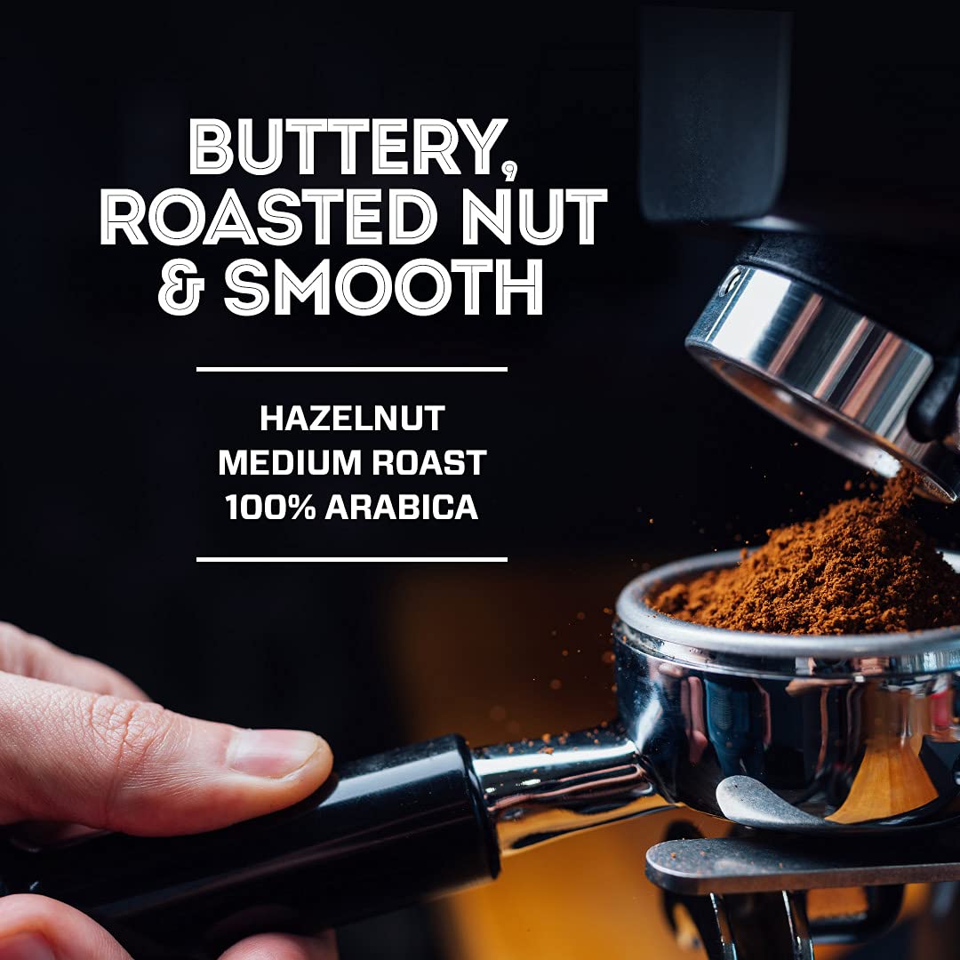 Eight O'Clock Coffee Hazelnut, Medium Roast, Ground Coffee, 22 Ounce (Pack Of 1), 100% Arabica, Kosher Certified