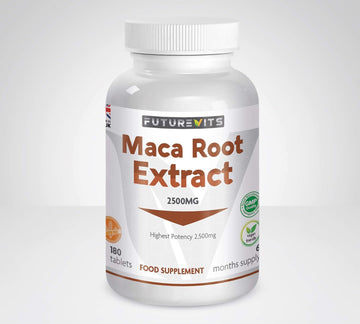 Maca Root Capsules 2500Mg 180 Vegetarian And Vegan Tablets - 6 Month Supply Made In Uk Futurevits