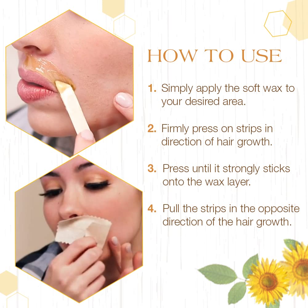 Gigi Waxing Strips For Hair Waxing/Hair Removal, Small Natural Muslin Epilating Strips, 100 Strips : Hair Waxing Strips : Beauty & Personal Care