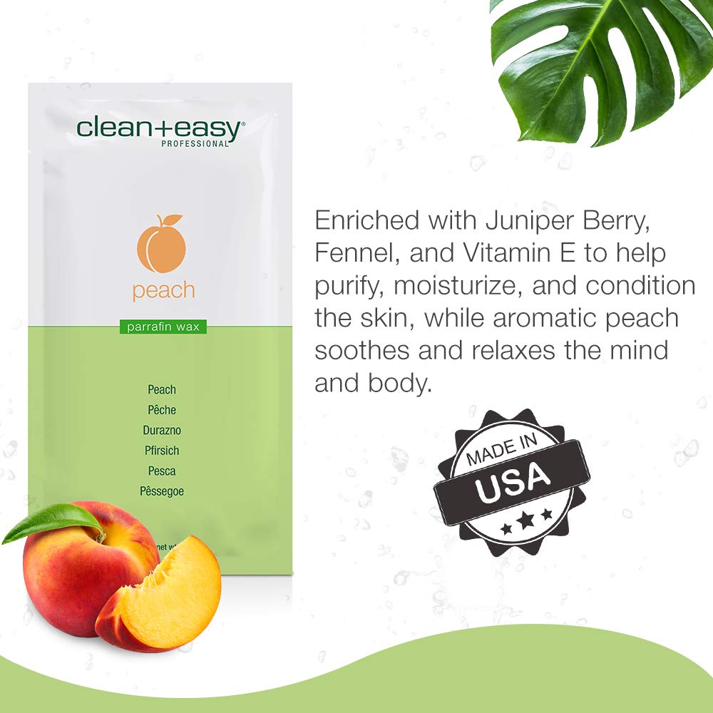 Clean + Easy Peach & Fennel Paraffin Wax – Hydrating Paraffin Wax Refill For Hand & Feet Treatments, 16 Oz : Paraffin Baths : Beauty & Personal Care