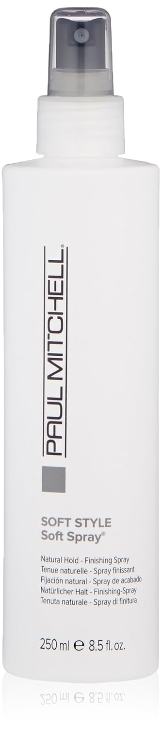 Paul Mitchell Soft Spray, Natural Hold, Touchable Finish Hairspray, For All Hair Types, 8.5 Fl. Oz