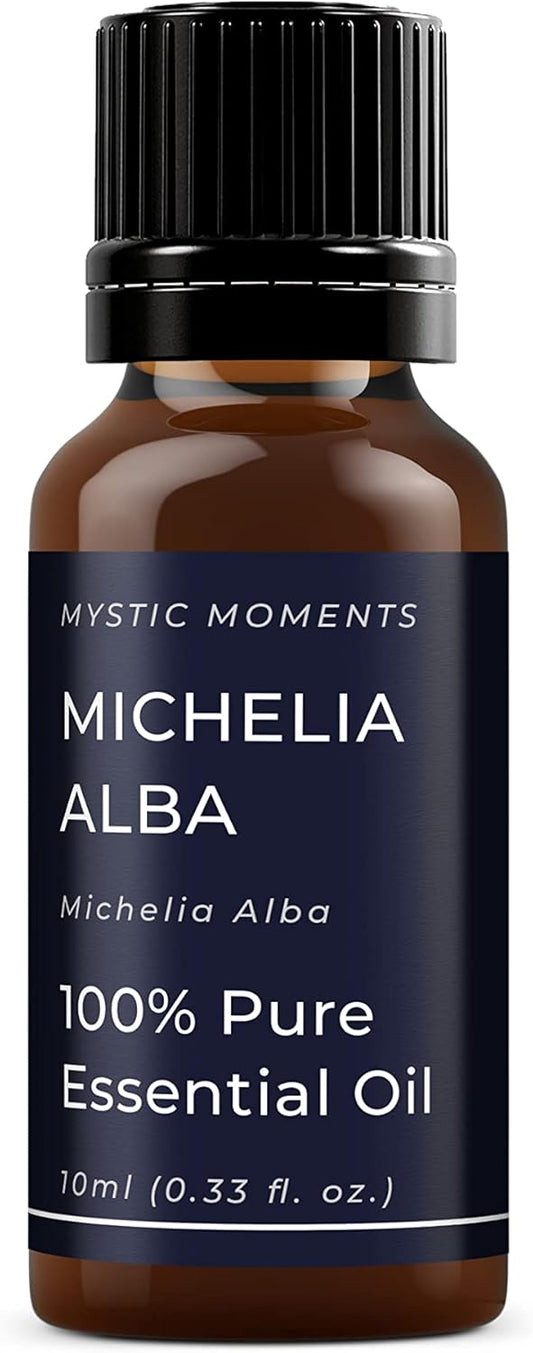 Mystic Moments | Michelia Alba Leaf Essential Oil 10ml - Pure & Natural oil for Diffusers, Aromatherapy & Massage Blends Vegan GMO Free