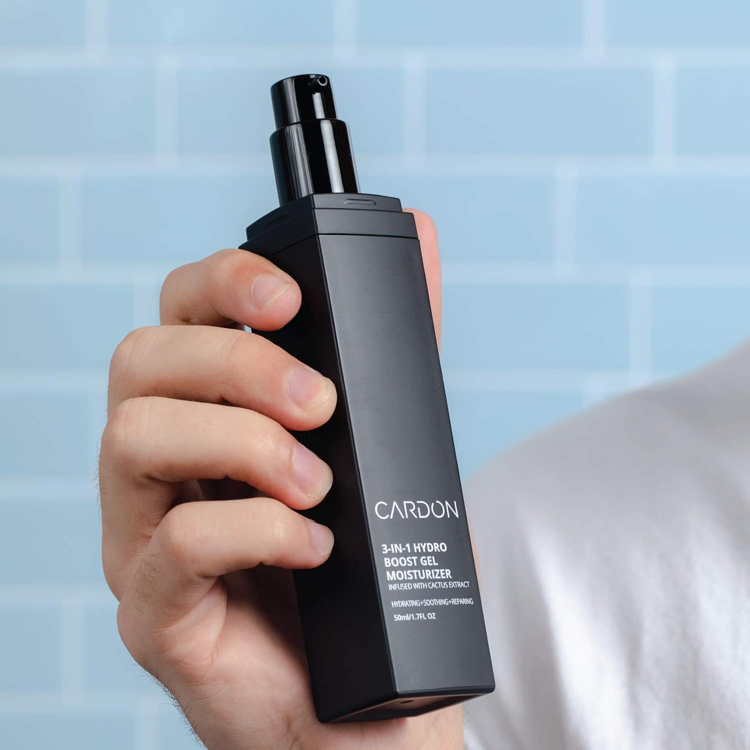 Cardon Men'S Am + Pm Face Moisturizers Bundle: Daytime Spf Moisturizer; Nighttime Repair Gel Moisturizer | Korean Skincare For Men : Beauty & Personal Care