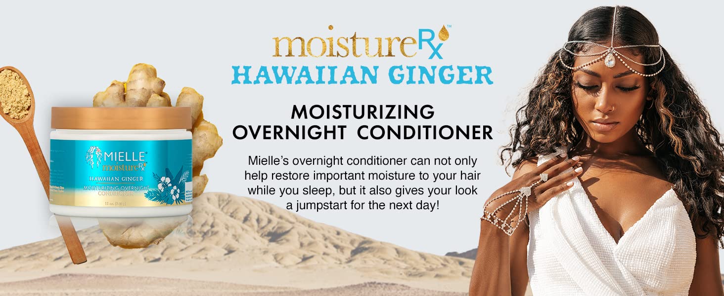 Mielle Organics Moisture RX Hawaiian Ginger Moisturizing Overnight Conditioner : Beauty & Personal Care