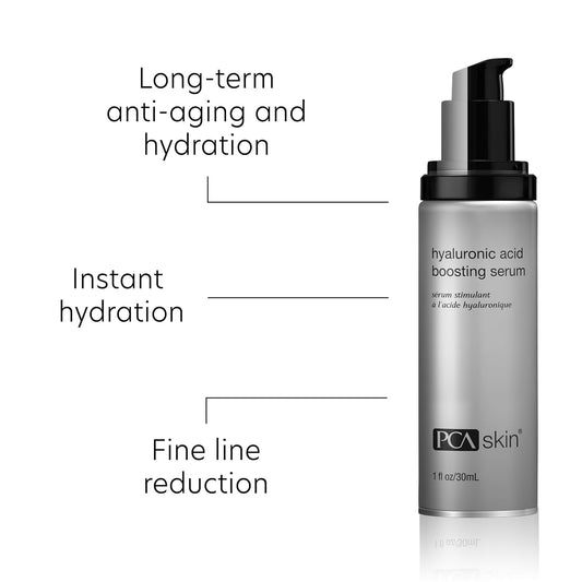 PCA SKIN Hyaluronic Acid Boosting Face Serum, 1 oz Pump, Reduces Fine Lines and Wrinkles, Promotes 24-Hour Moisturization