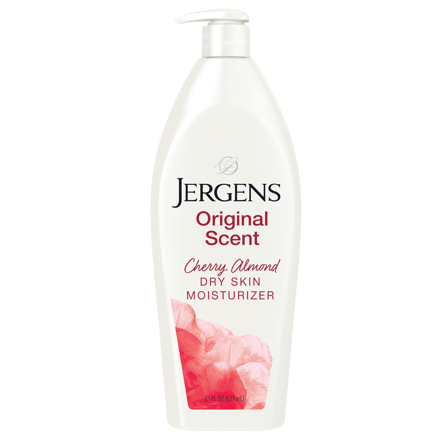 Jergens Original Scent Dry Skin Body Lotion, Hand and Body Moisturizer, Cherry Almond Essence, Dermatologist Tested, 21 Oz