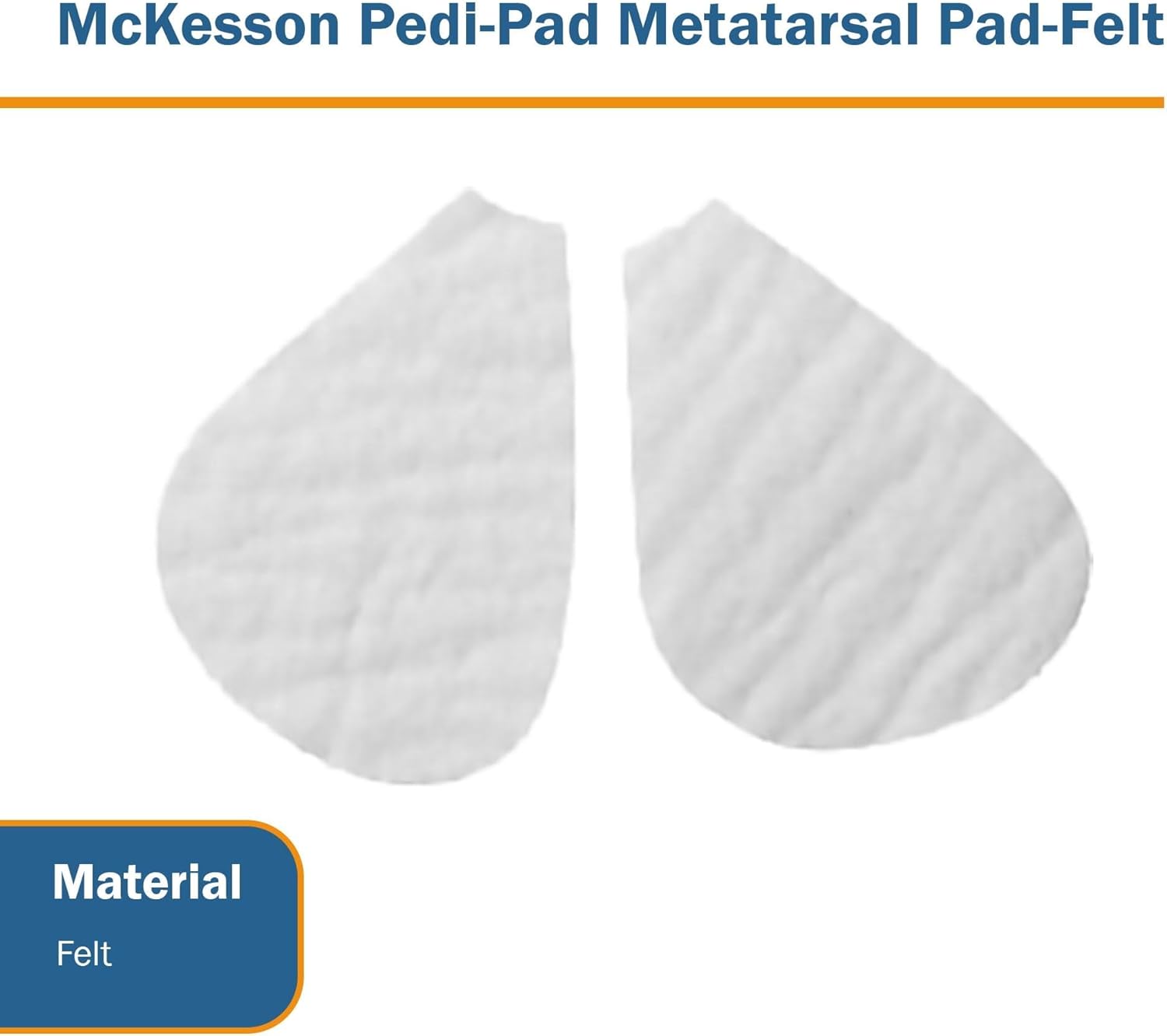 McKesson White Metatarsal Pad Size 106 - A 1/8" Adhesive for The Foot 9219, 100 Ct : Health & Household