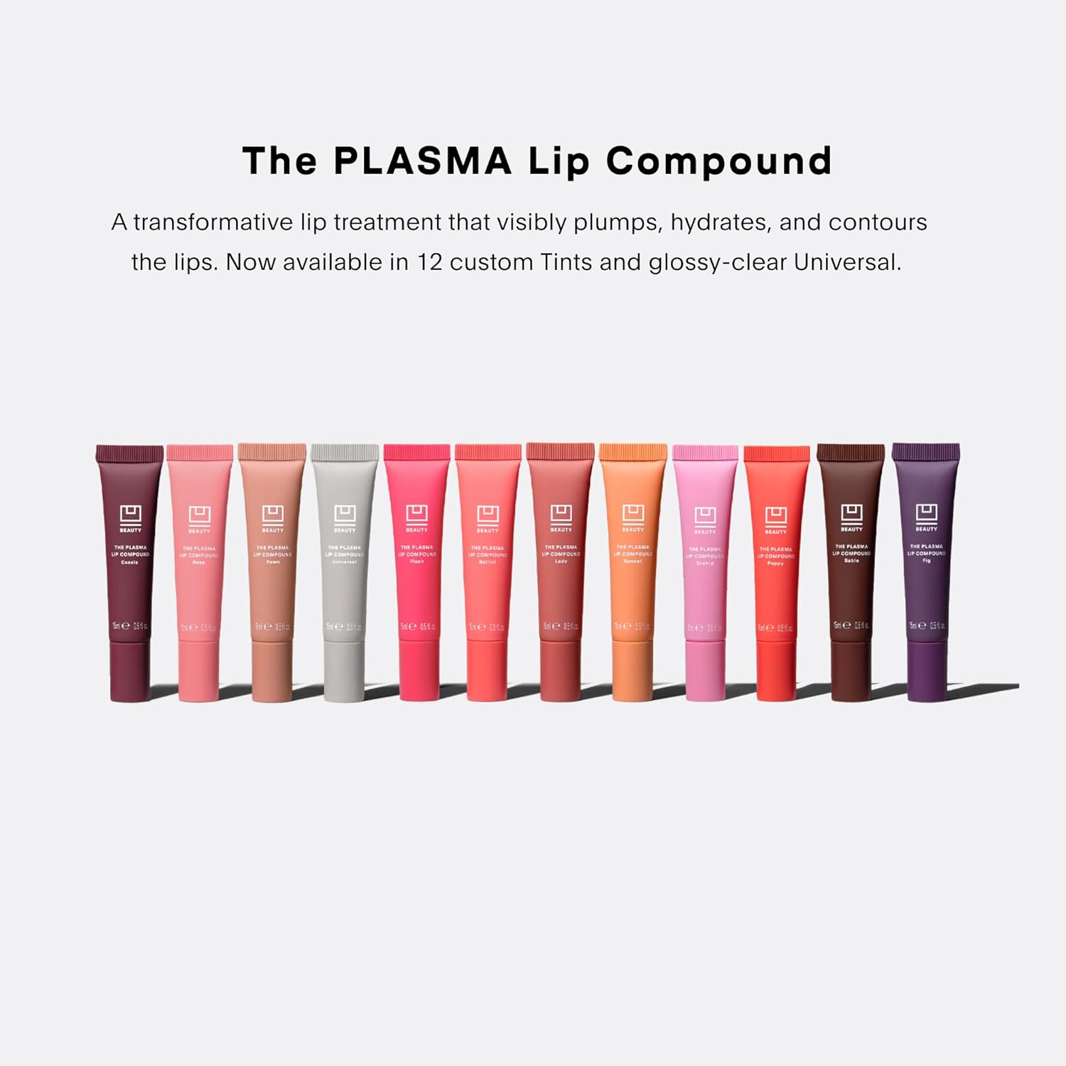U Beauty The Plasma Lip Compound Tinted - Plumping Lip Treatment, Hyaluronic Acid & Shea Butter Deeply Hydrate - Salicylic Acid & Peptides Visibly Smooth, 3 Distinct Shades, 120 Value : Beauty & Personal Care
