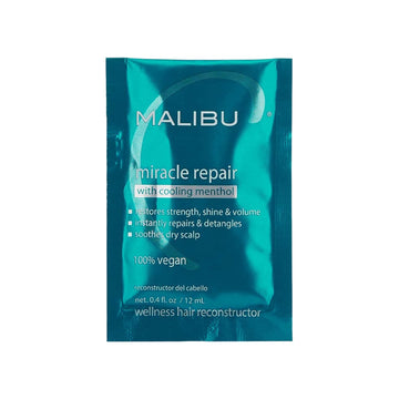 Malibu C Miracle Repair Reconstructor - Nourishing Hair Treatment For Weak, Damaged Strands - Flax Protein & Vitamin B5 For Moisture