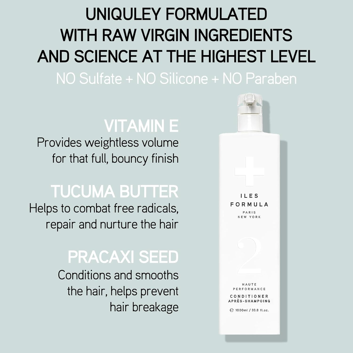 Iles Formula Hair Conditioner – Weightless, No Residue, Stops Breakage & Split Ends W/Tucuma Butter, Pracaxi Seed & Vitamins - Transforms Damaged Hair To Lustrous Texture, 6.8 Fl Oz (200 Ml) : Beauty & Personal Care