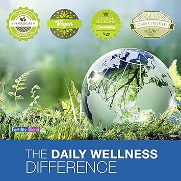 One Month Supply Each-Fertility Blend Supplement For Men (60 Tablets) And Fertility Blend Supplement For Women (90 Tablets).By The Daily Wellness Co