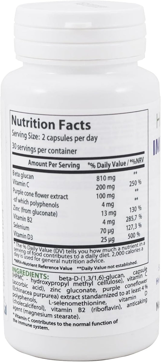 Immune System Boost | 60 Veggie Capsules | Dietary Supplement