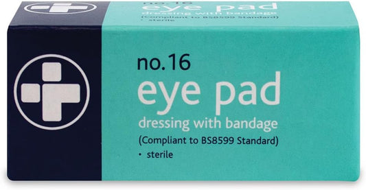 Reliance Medical First Aid Eye Pad Bandage - Thick, Comfortable, Sterile, Individually Boxed Eye Pad Dressing With Stretch Bandage For Wounds And Injuries, Pack Of 10