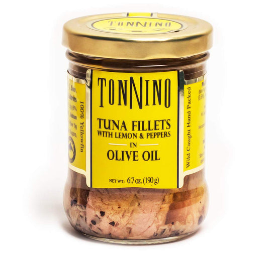 Tonnino Tuna Fillets - Lemon and Pepper, Olive Oil - 6.7 Ounce (Pack of 6)