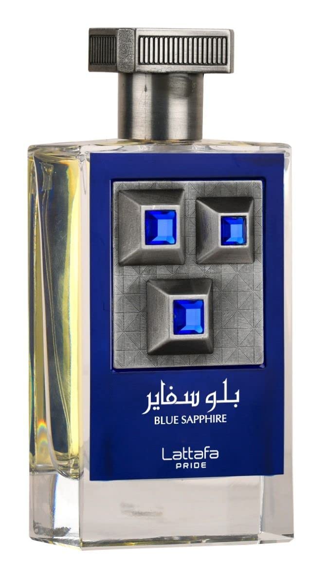 Lattafa Blue Sapphire Eau De Parfum Spray For Unisex, 3.4 Ounce : Beauty & Personal Care