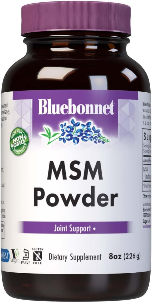 Bluebonnet Msm Powder, 8 Ounces