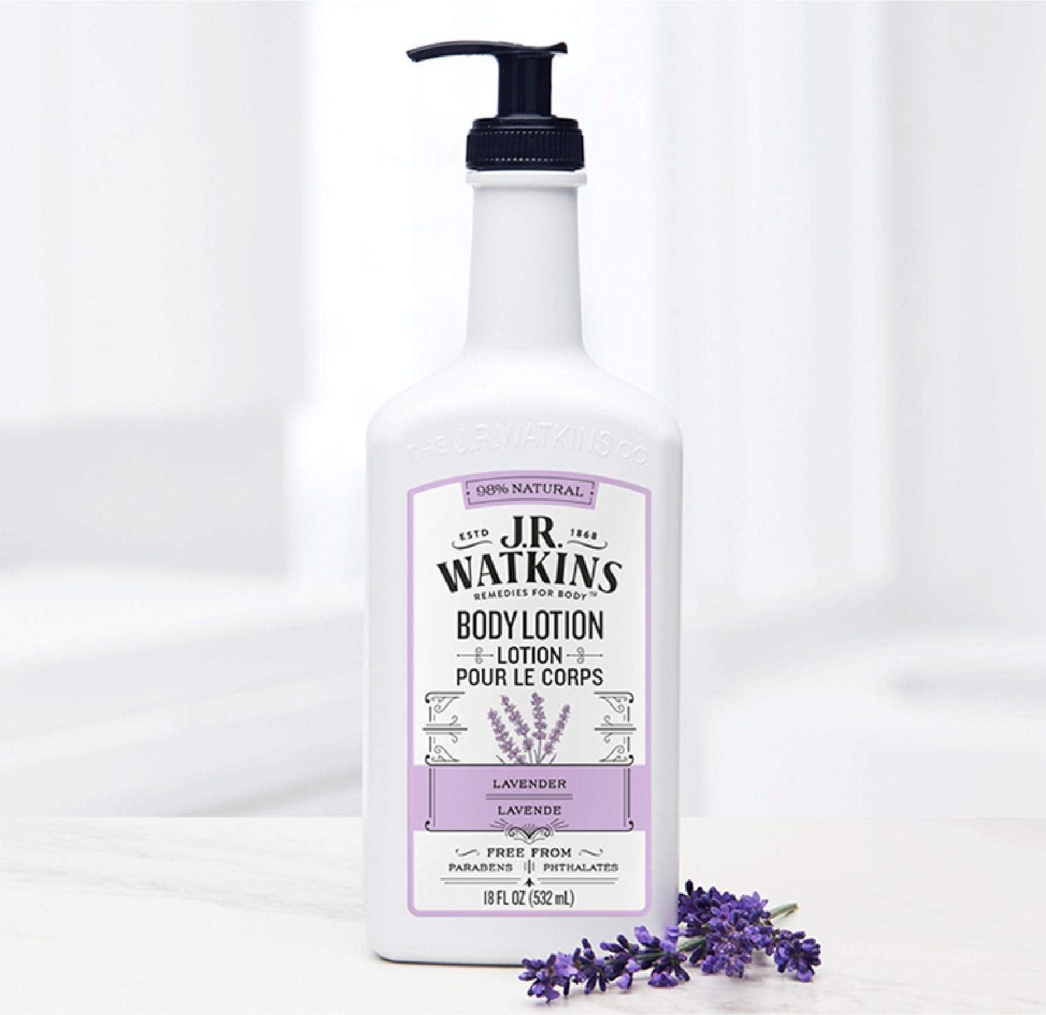 J.R. Watkins Daily Moisturizing Lotion – Body Cream In Pump Dispenser – Hydrating Skin Cream Made With Shea Butter, Cocoa Butter, Coconut Oil & Vitamin E, Coconut Milk & Honey, 18 Fl Oz : Beauty & Personal Care