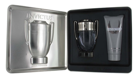 Paco Rabanne Invictus 2 Piece Gift Set For Men (Eau De Toilette Spray, All Over Shampoo) : Beauty & Personal Care