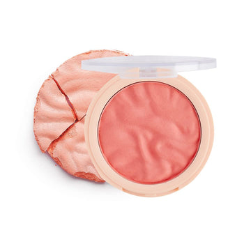 Revolution Beauty, Blusher Reloaded, Pressed Powder Face Blusher, Highly Pigmented & Long Lasting Formula, Peach Bliss, 0.26 Oz