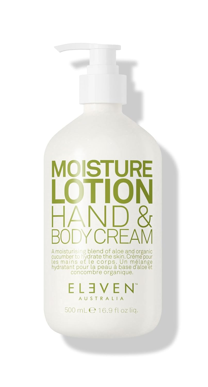 Eleven Australia Moisture Lotion Hand & Body Cream Hydrating, Fast-Absorbing Formula For Soft, Nourished Skin, Lightweight, Non-Greasy Body Moisturizer With Shea Butter & Aloe Vera - 16.9 Fl Oz : Beauty & Personal Care