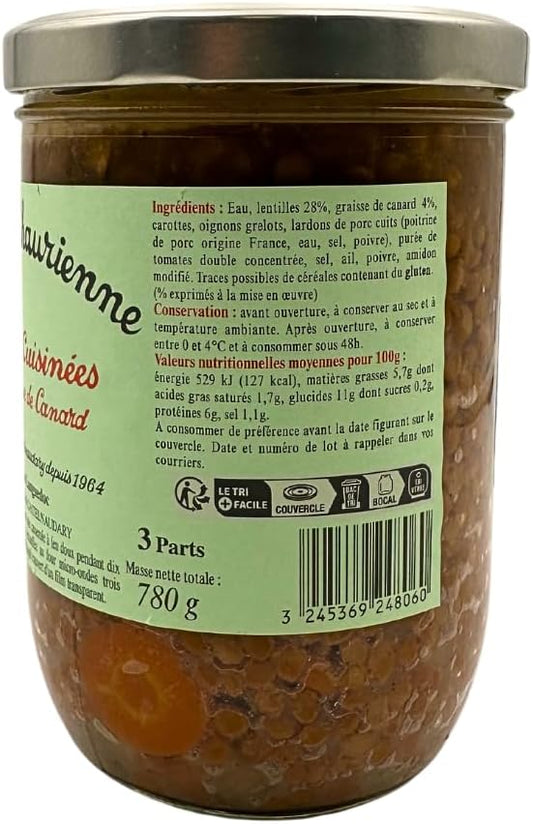 La Belle Chaurienne Lentils Cooked In Duck Fat 780G