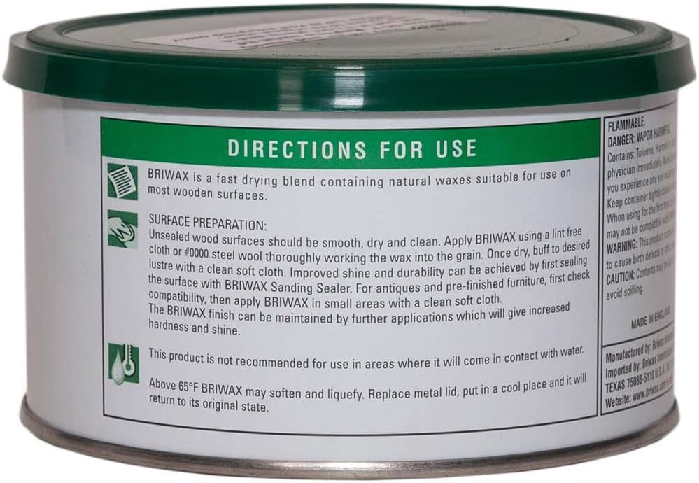 Briwax (Golden Oak) Furniture Wax Polish, Cleans, stains, and polishes : Health & Household