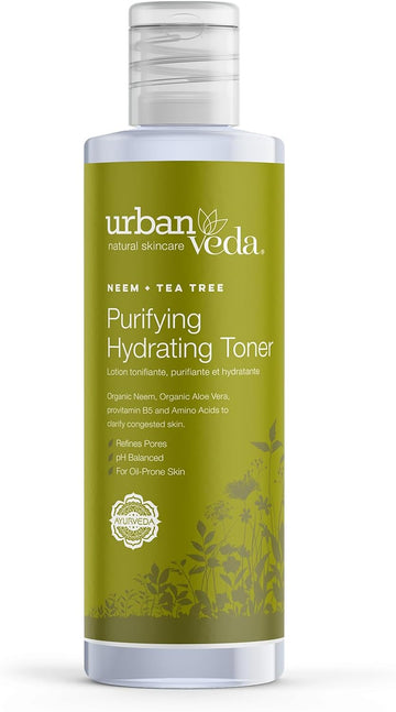 Urban Veda Purifying Hydrating Toner | Salicylic Acid And Witch Hazel Toner | Face Toner For Oily Skin |Active Neem & Tea Tree |Eucalyptus & Mint Oil|For Oily & Congested Skin| Vitamin C Toner |150 Ml