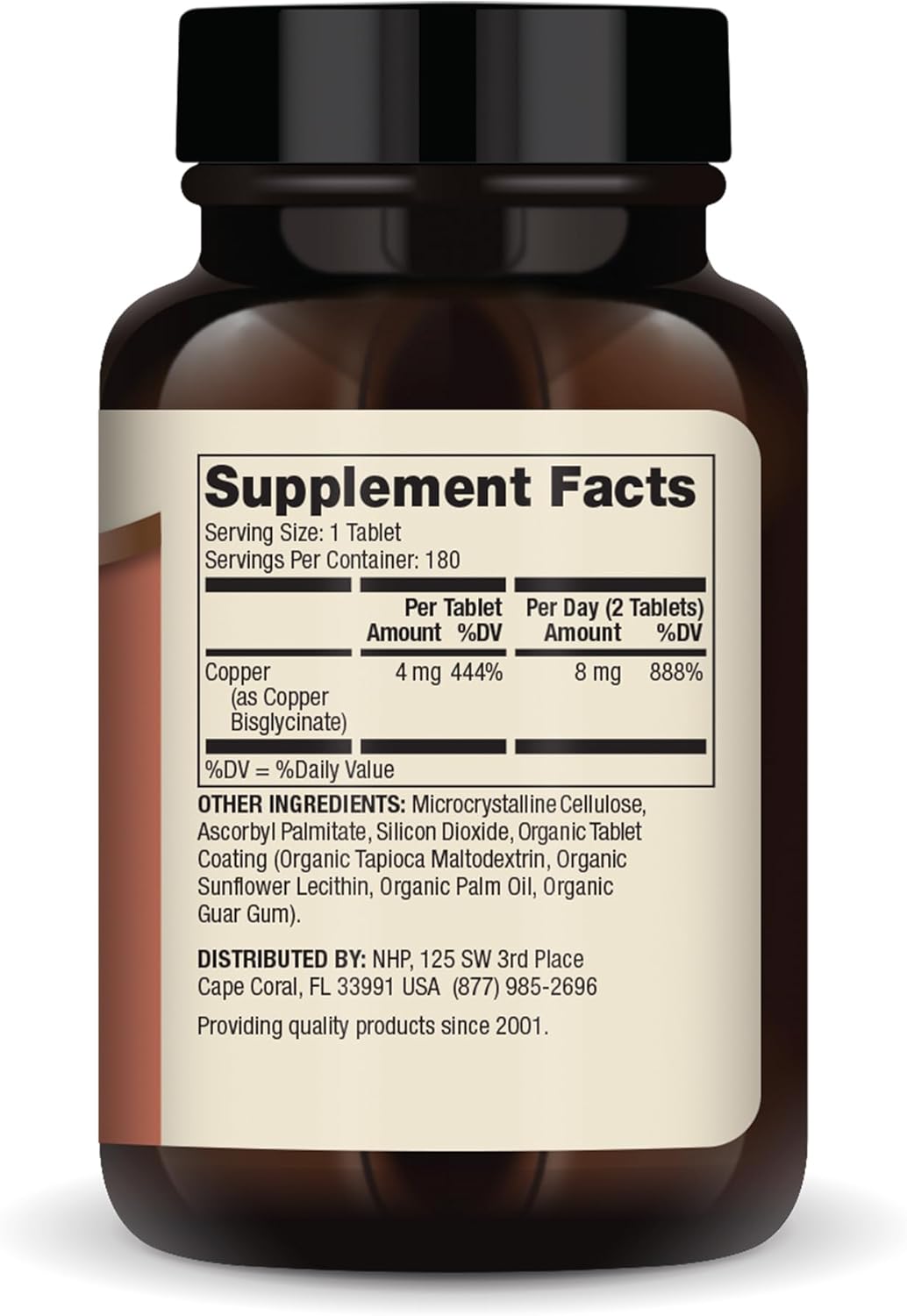 Dr. Mercola Copper Bisglycinate, 90 Servings (180 Tablets), Dietary Supplements, 8 mg Per Day, Mini Tabs, Supports Overall Health, Non GMO : Health & Household