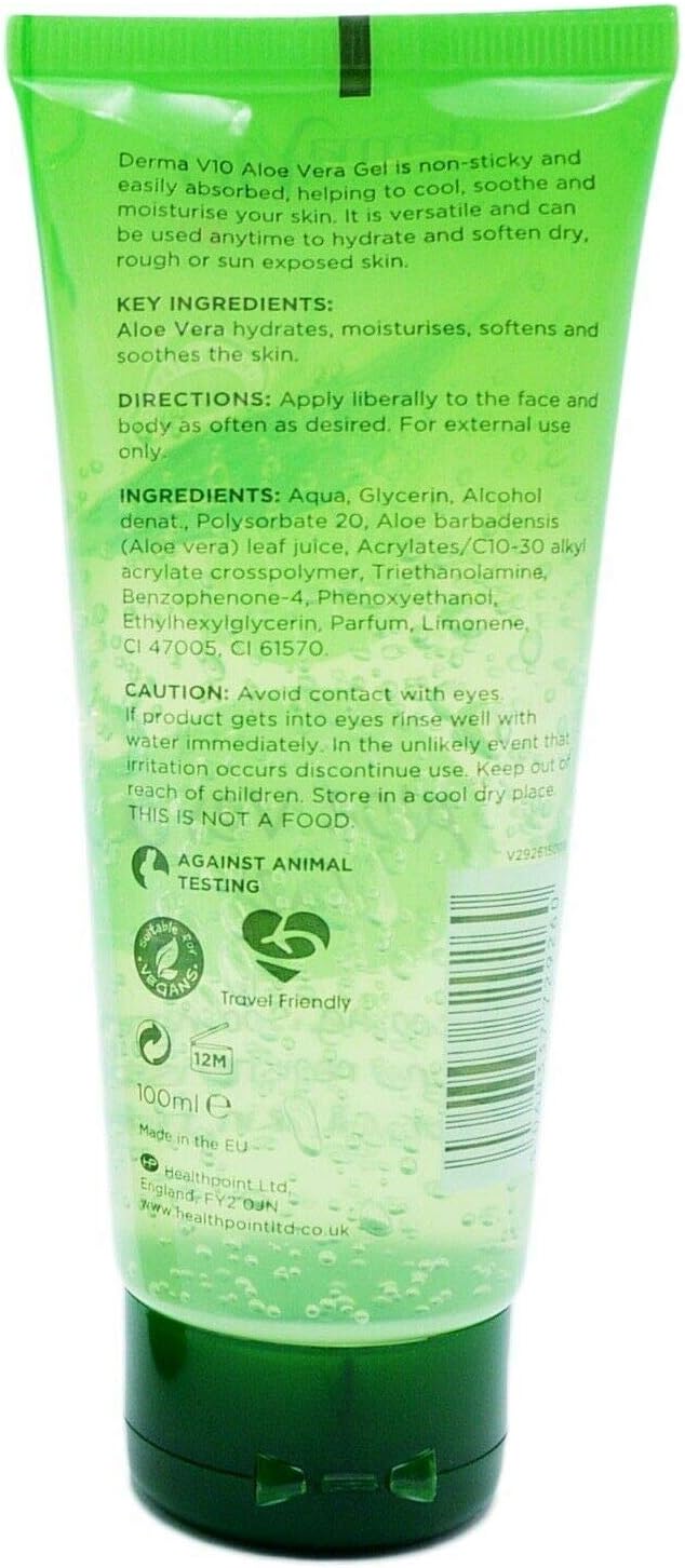 Derma V10 Aloe Vera Gel Travel