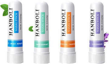Nasal Stick Boost Energy Set, Nose Inhaler Stick, Better Breathing, Natural Menthol Inhaler (Set Of 4)