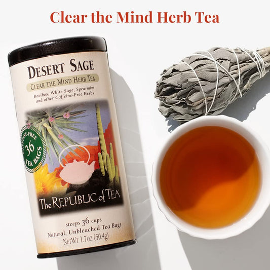 The Republic Of Tea - Desert Sage Herbal Tea, 36 Tea Bags