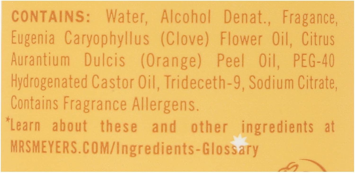 Mrs. Meyer's Room Freshener, Orange Clove, 8 OZ : Health & Household